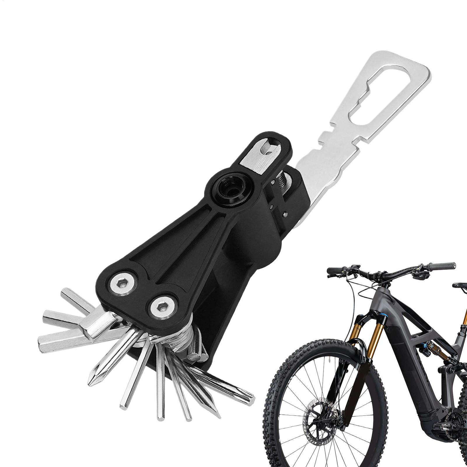 Cycling Commute Essentials - Unverzichtbares Fahrrad-Multitool, kompaktes Fahrrad-Reparaturset für unterwegs,
