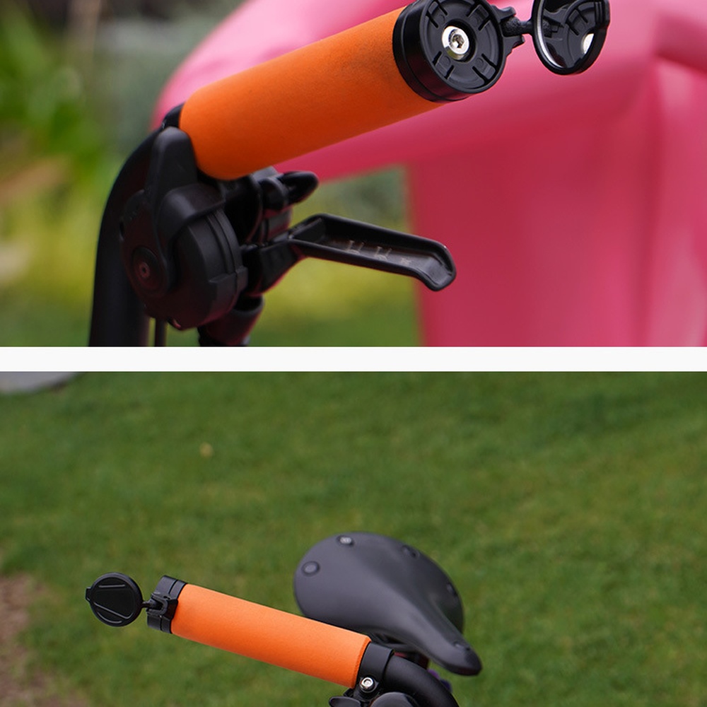 Cycling Commute Gear - Fahrrad-Lenkerspiegel, HD-Acryl-Konvexspiegel, verstellbarer Sicherheits-Reflexspiegel für Mountainbike,