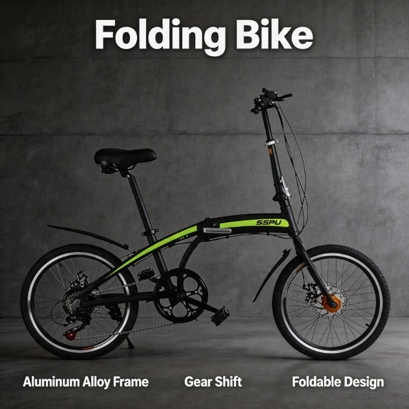 Commuting With Bike - 20 Zoll Faltrad - Leichtes Aluminium-Legierungs-Pendlerfahrrad