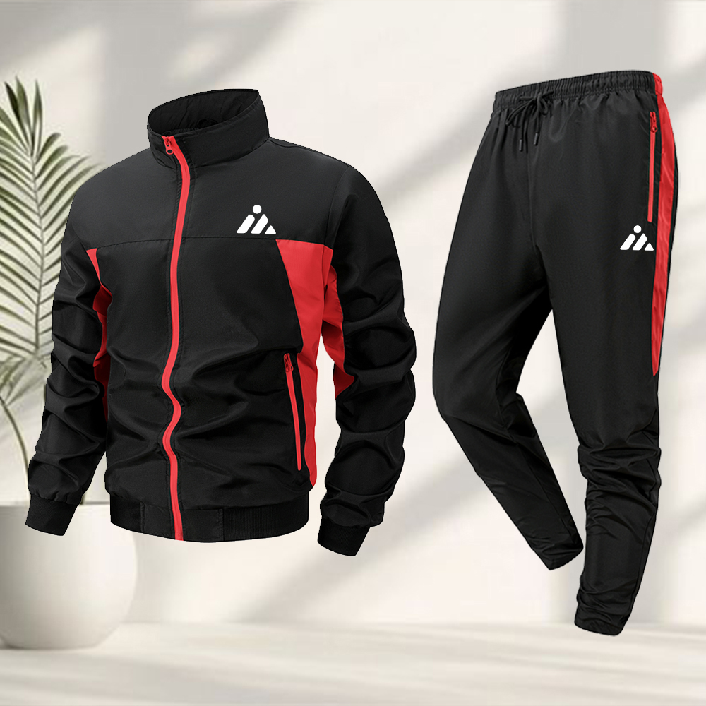 Cycling Commuter Jacket - Lässiger Sportanzug für Herren, kreativer Dreieck-Print,