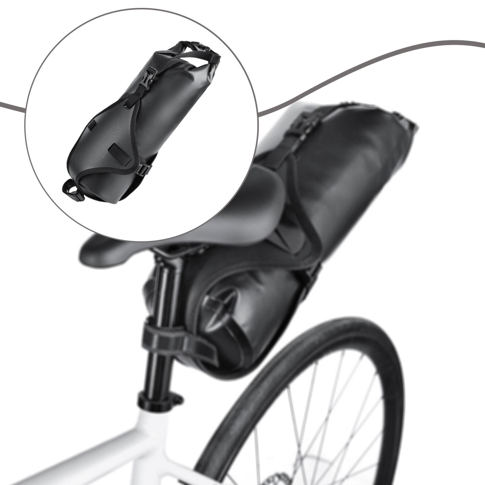 Saddle Bag Under Seat - PVC-Fahrrad-Satteltaschenhalterung, Einfache Montage Unter-Sitz-Gepäckträger mit Tasche