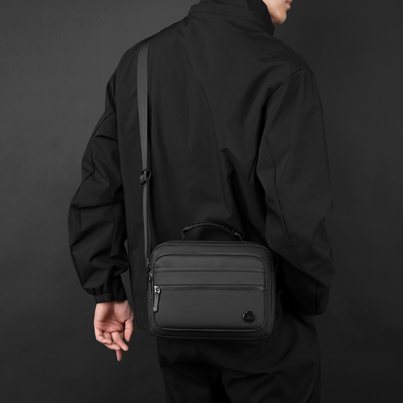 Cycling Commute Essentials - Leichte Nylon-Umhängetasche für Herren – Fahrrad-Pendler-Sling-Pack,