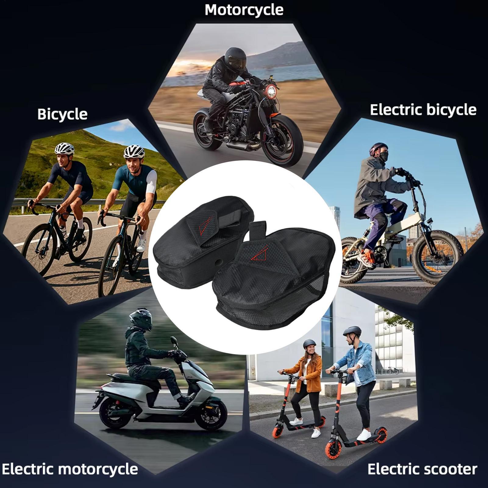 Cycling Commute Distance - Lenkerstulpen, atmungsaktive Mesh-Handschuhe, Fahrradhandschuhe für Roller,