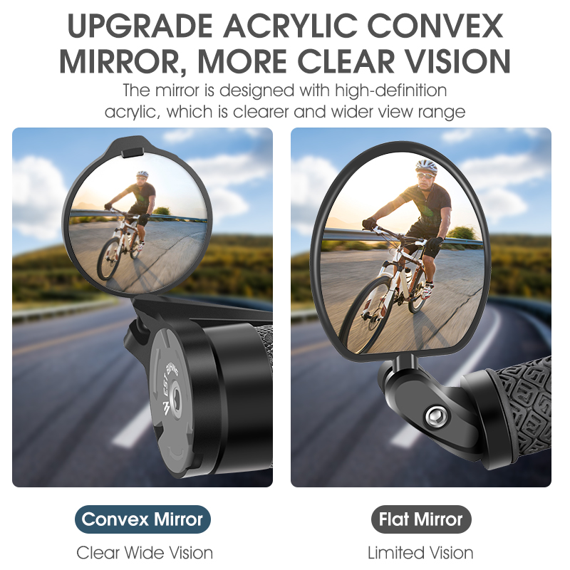 West Biking Fahrrad Rückspiege – Mirror Handlebar Convex Bewertung und Preis