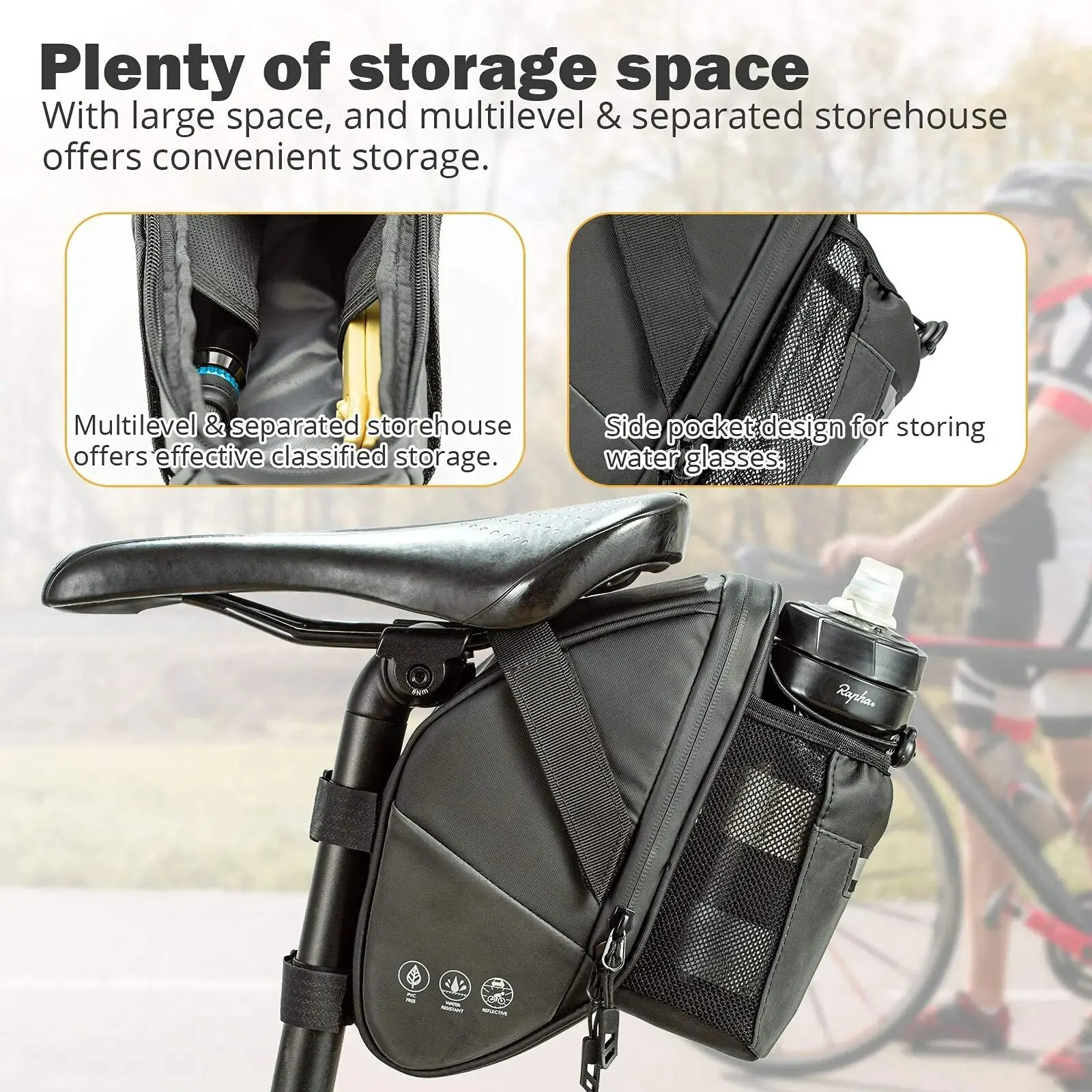 Fahrrad-Satteltasche, wasserdi – Saddle Bag Under Seat Bewertung und Preis