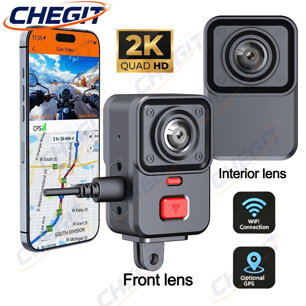 2-Kamera-Motorrad-DVR 2K HD Wi – Cycling Loop Bewertung und Preis
