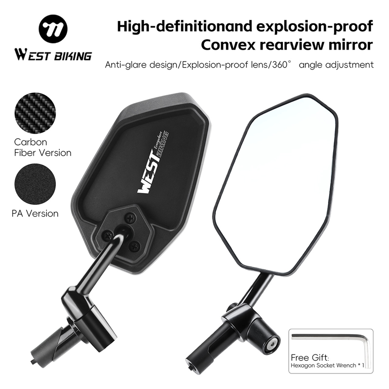 WEST BIKING HD Blendfreier Kon – Mirror Handlebar Convex Bewertung und Preis