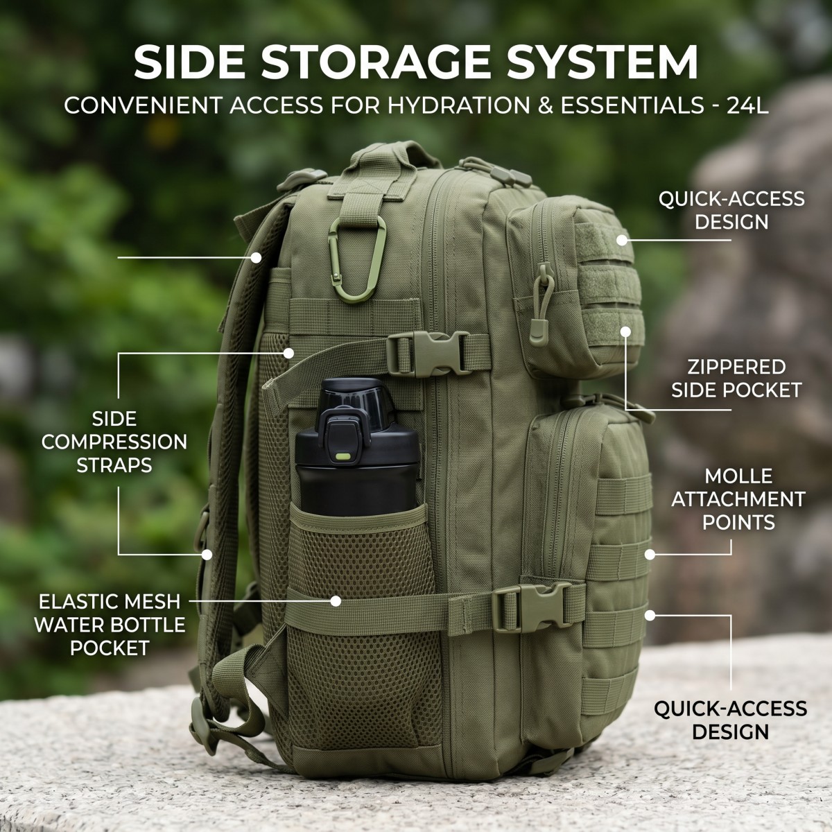 24L Molle Taktischer Rucksack  – Cycling Commute Distance Bewertung und Preis