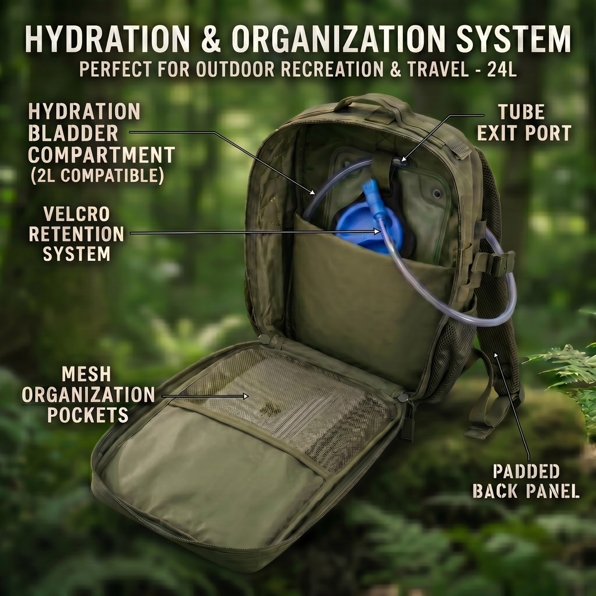 24L Molle Taktischer Rucksack  – Cycling Commute Distance Bewertung und Preis