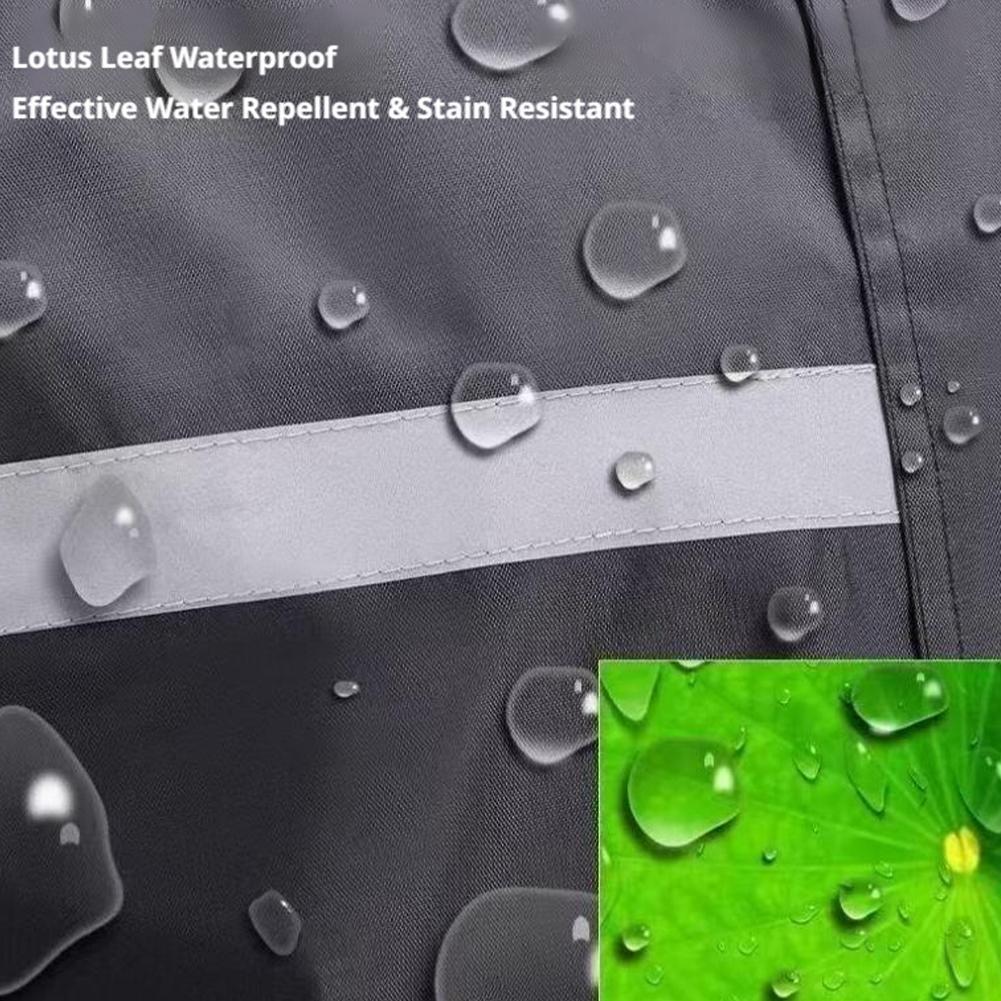 Wasserdichter Regenponcho mit  – Cycling Commute In Rain Bewertung und Preis