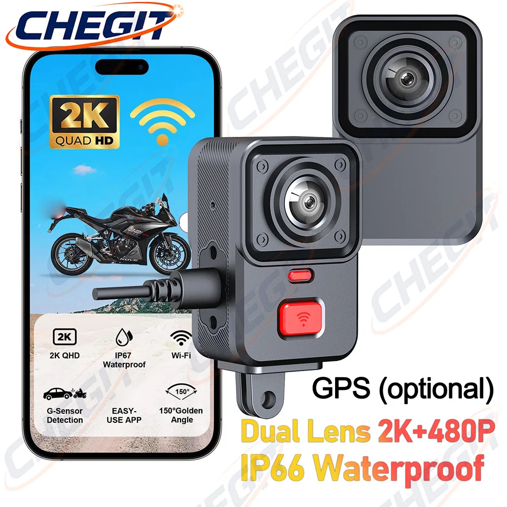 2-Kamera-Motorrad-DVR 2K HD Wi – Cycling Loop Bewertung und Preis