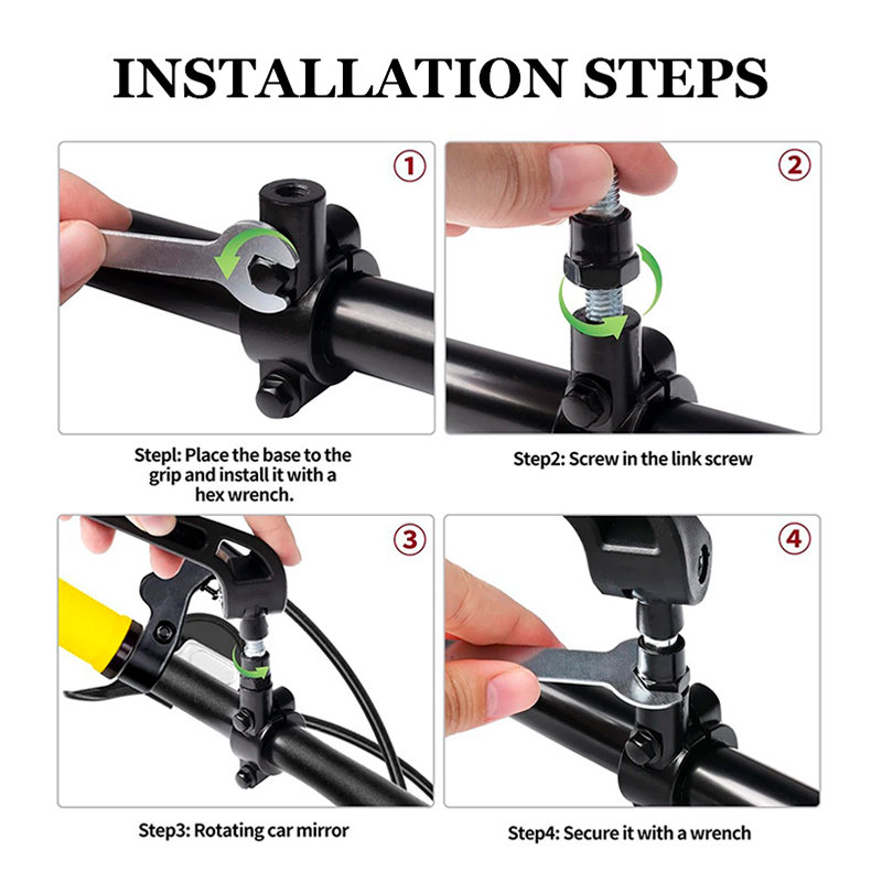Motorrad Lenker Spiegel Klapp  – Mirror Handlebar Convex Bewertung und Preis