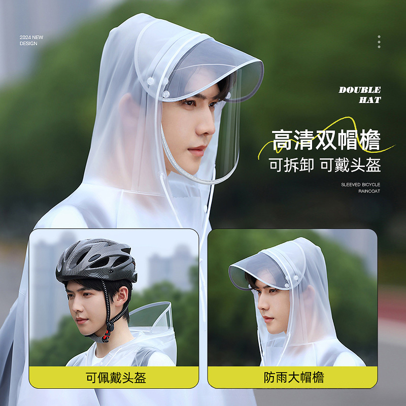Unisex Fahrrad-Regenponcho mit – Cycling Commute In Rain Bewertung und Preis